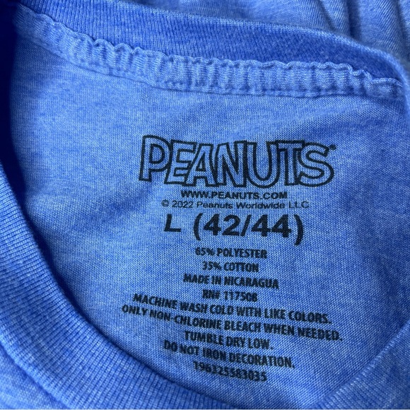 Peanuts Blue Snoopy Dog Tee - Picture 5 of 8